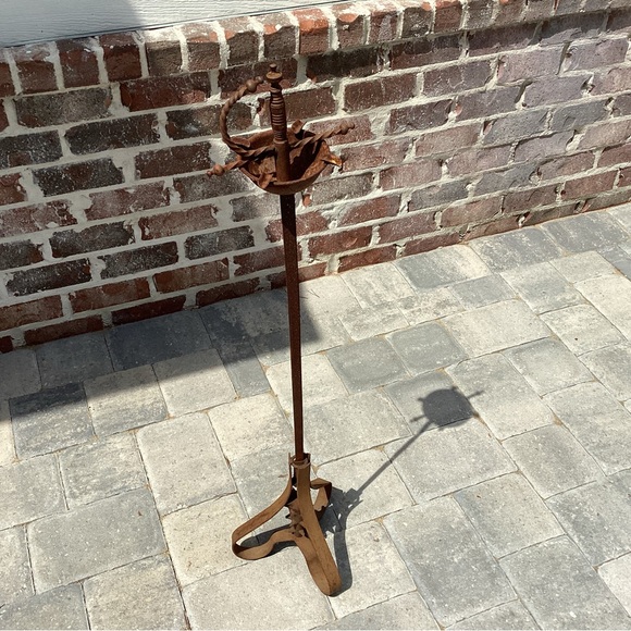 Accents Vintage Sword Styled Ashtray Extremely Unique Free Standing